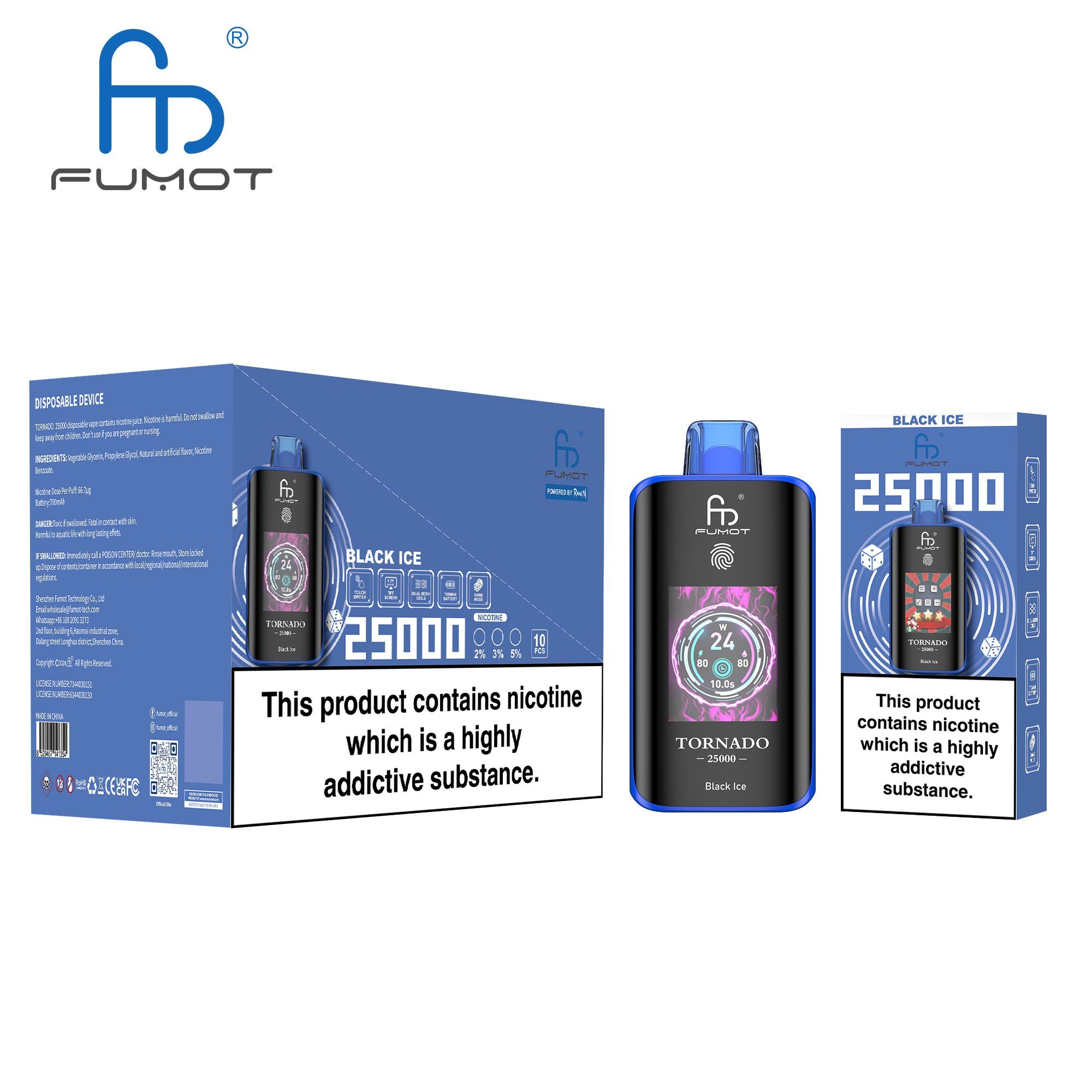 ✨NEW✨RM Fumot Tornado 25000 PUFFS - 🎲Game Mode🎲