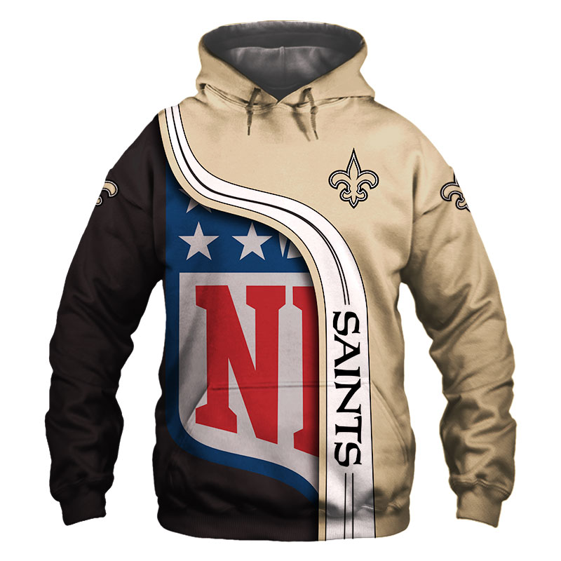 NEW ORLEANS SAINTS 3D HOODIE NNOS001