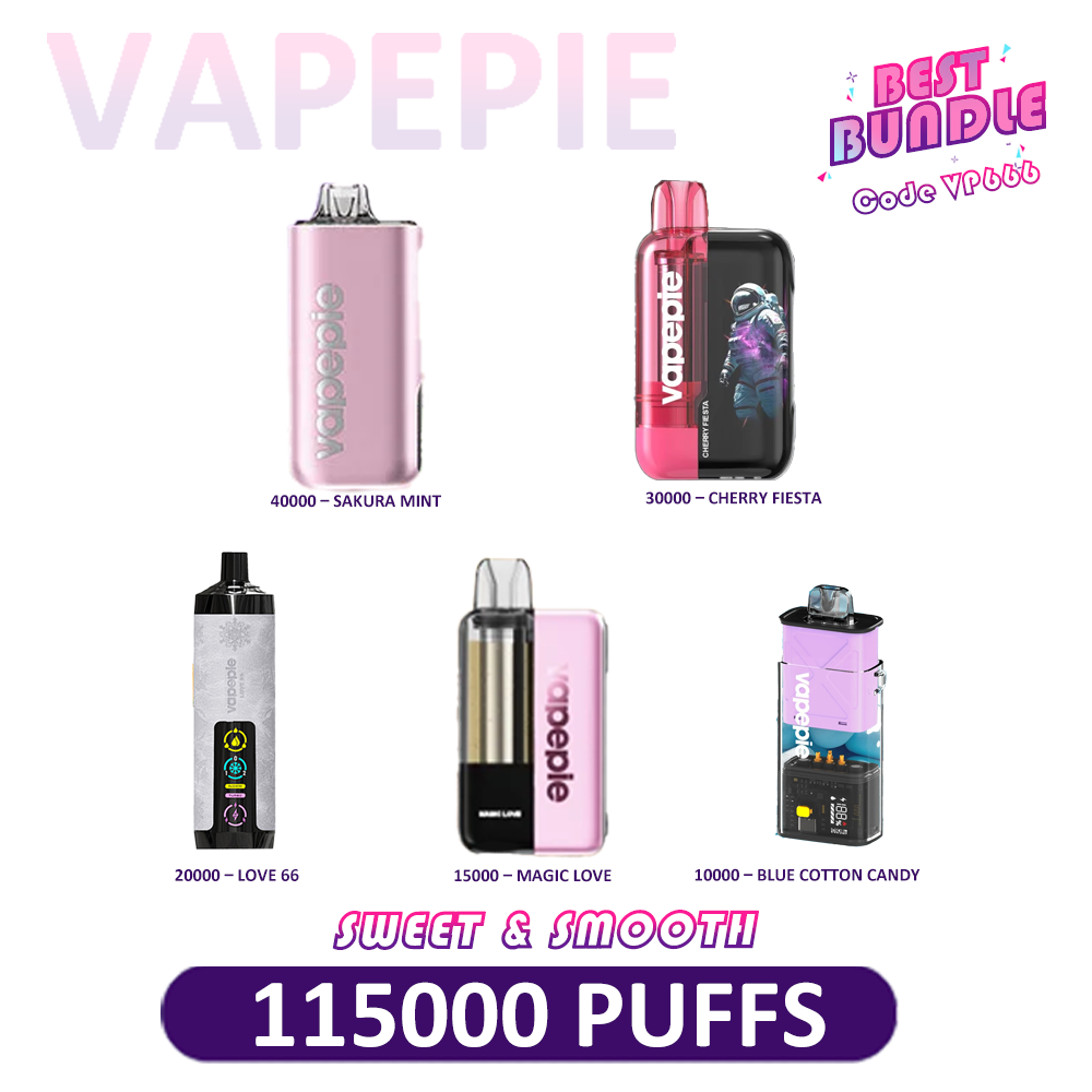 VAPEPIE 5-Device Power Pack – Mixed Puff Collection