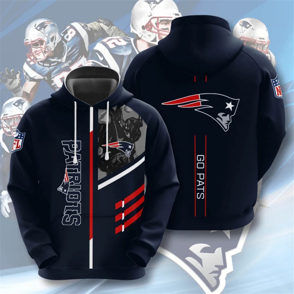 NEW ENGLAND PATRIOTS 3D HOODIE NNEP007