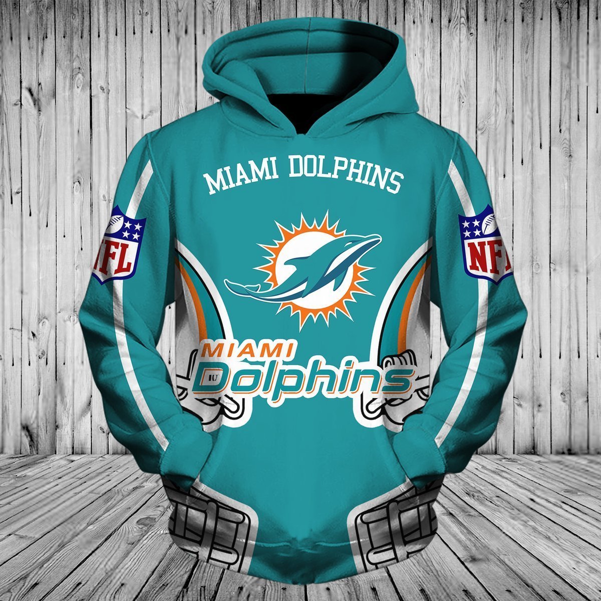 DOLPHINS 3D HOODIE 14