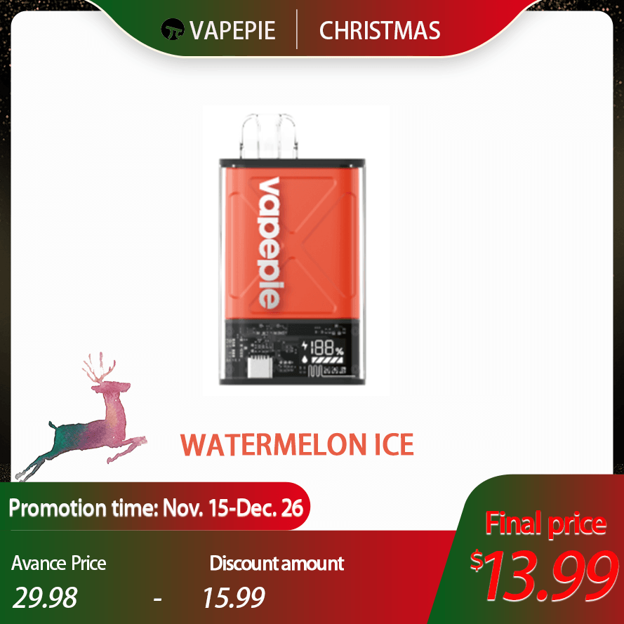 🎅Vapepie FV 12000 PUFFS---Watermelon Ice