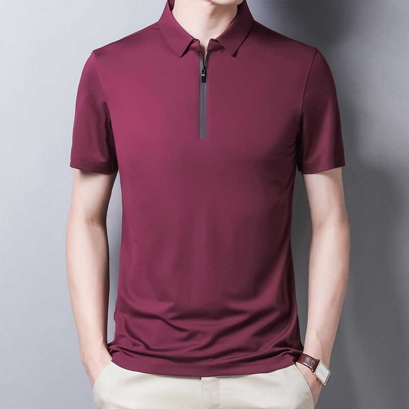 Castillotigo™ Camisa POLO de seda de moda para hombres(envío gratis)