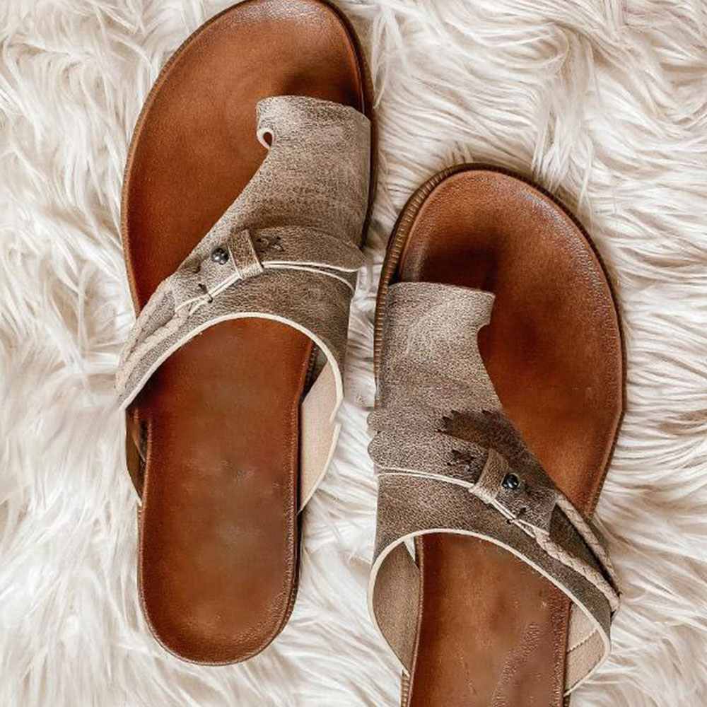 Castillotigo™ Sandalias de cuero de moda para mujer 2022