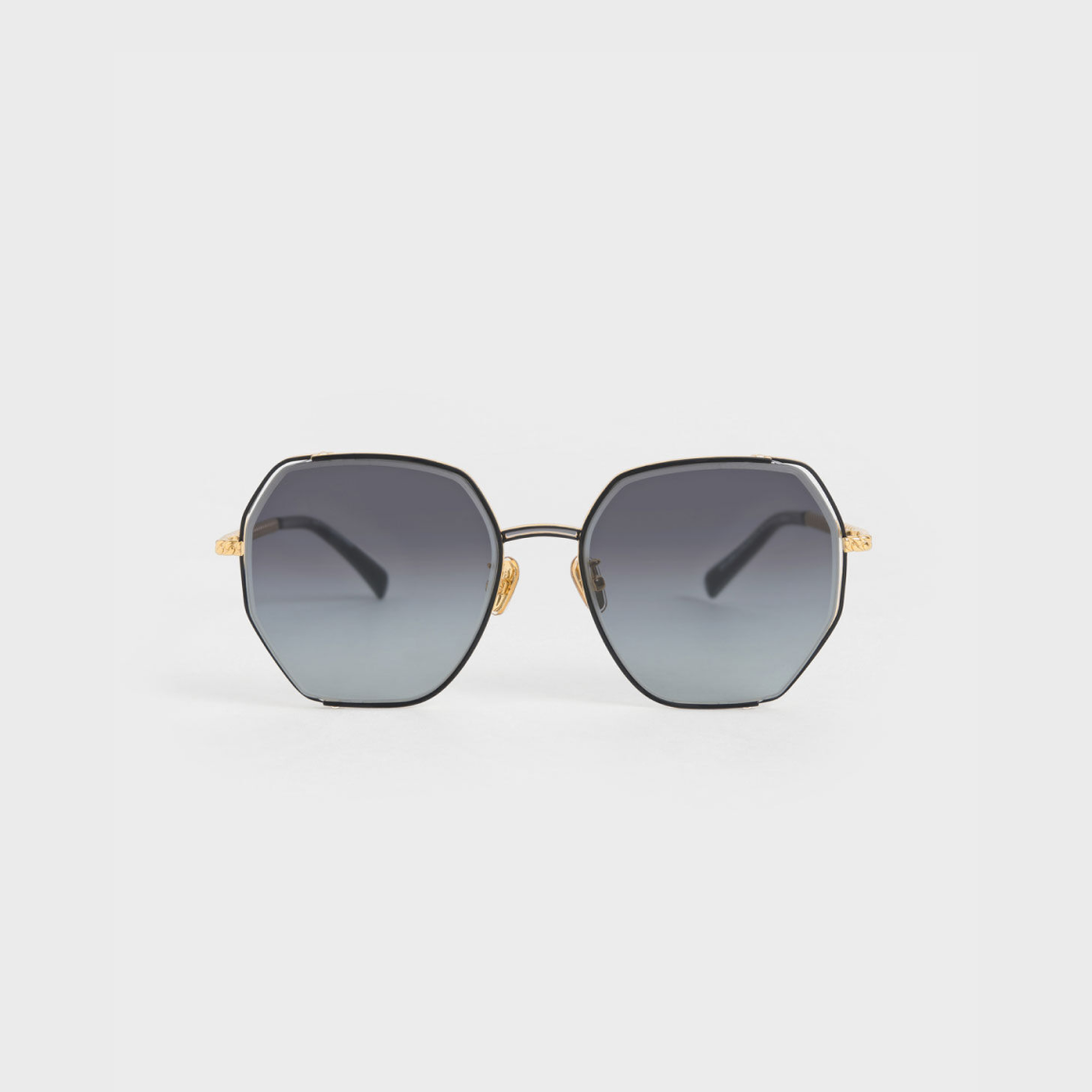 Open Wire Square Acetate Sunglasses