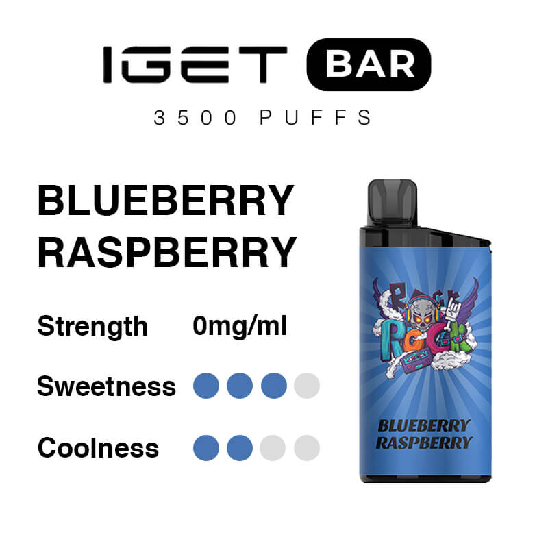 IGET Bar 3500 Puffs - Blueberry-Raspberry