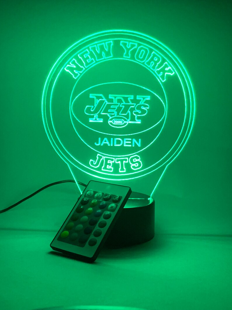 NEW YORK JETS 3D LAMP PERSONALIZED