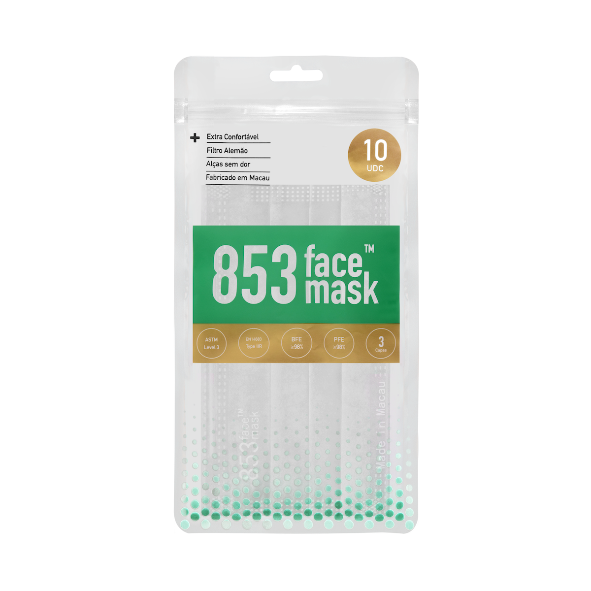 ASTM Level 3 口罩（白色）非獨立包裝10片