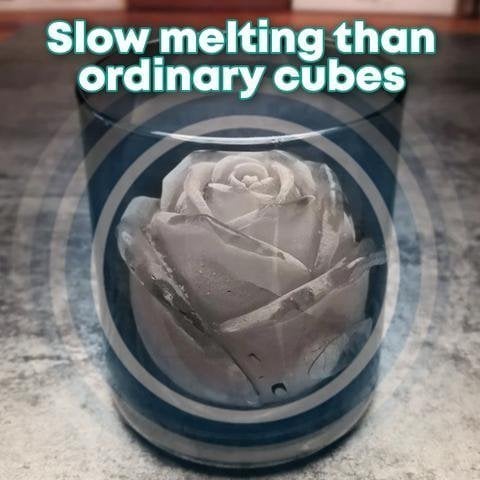 🔥LAST DAY 70% OFF - 3D Rose Shape Ice Cube Mold