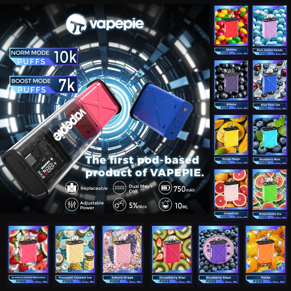 Vapepie 60.000 boccate Pacchetto convenienza 6 in 1