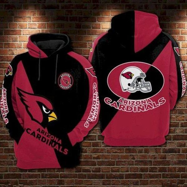 ARIZONA CARDINALS 3D HOODIE SKULL 111