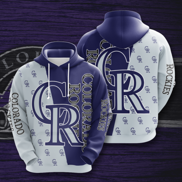 COLORADO ROCKIES 3D HOODIES CR012