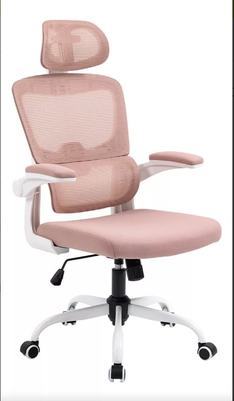 Silla de oficina ergonómica - estilo moderno con reposacabezas y reposabrazos regulables y respaldo regulable