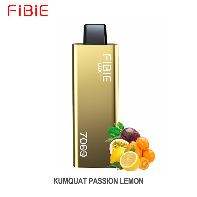 FIBIE 7000 Puffs Disposable Vapor Wands(7000 PUFFS) - KUMQUAT-PASSION-LEMON