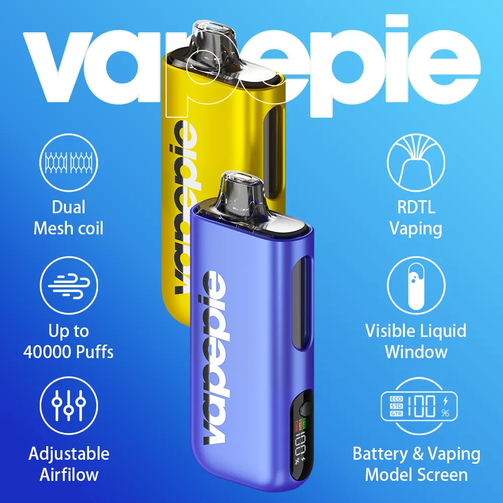 VAPEPIE Max 40.000 tragadas – O primeiro vape ultrafino do mundo