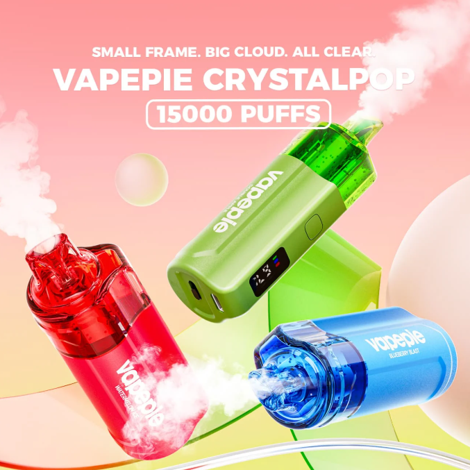 VAPEPIE Crystal Pop 15000 PUFFS-Ahol az intelligens vezérlés találkozik a maximális ízzel