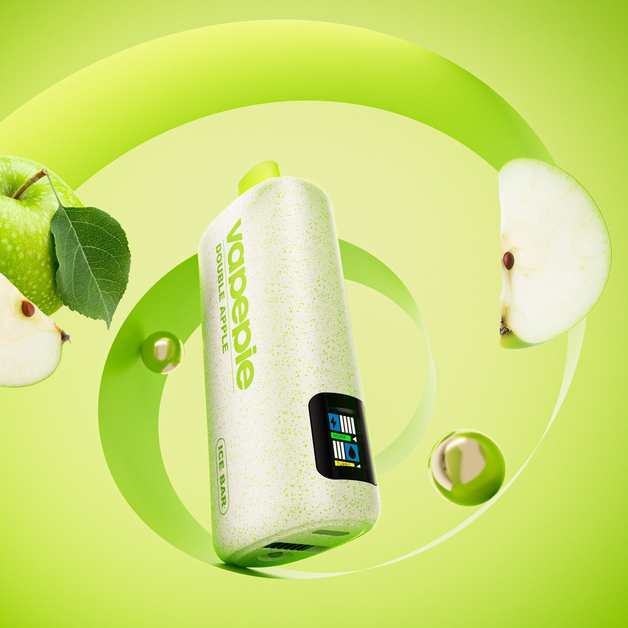 🆕VAPEPIE PowerGo 9800PUFFS-DOUBLE APPLE