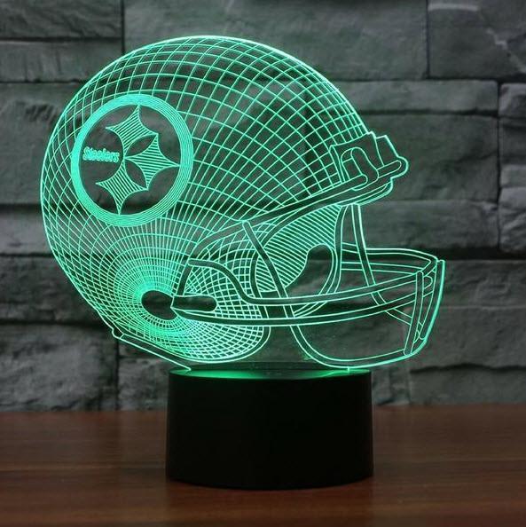 PITTSBURGH STEELERS 3D LAMP PERSONALIZED