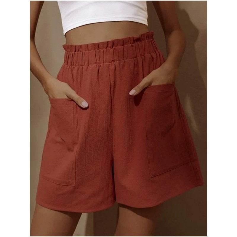 🔥Last Day Special Sale 70% OFF🔥--Women's Summer High Waist Wide Leg Casual Shorts