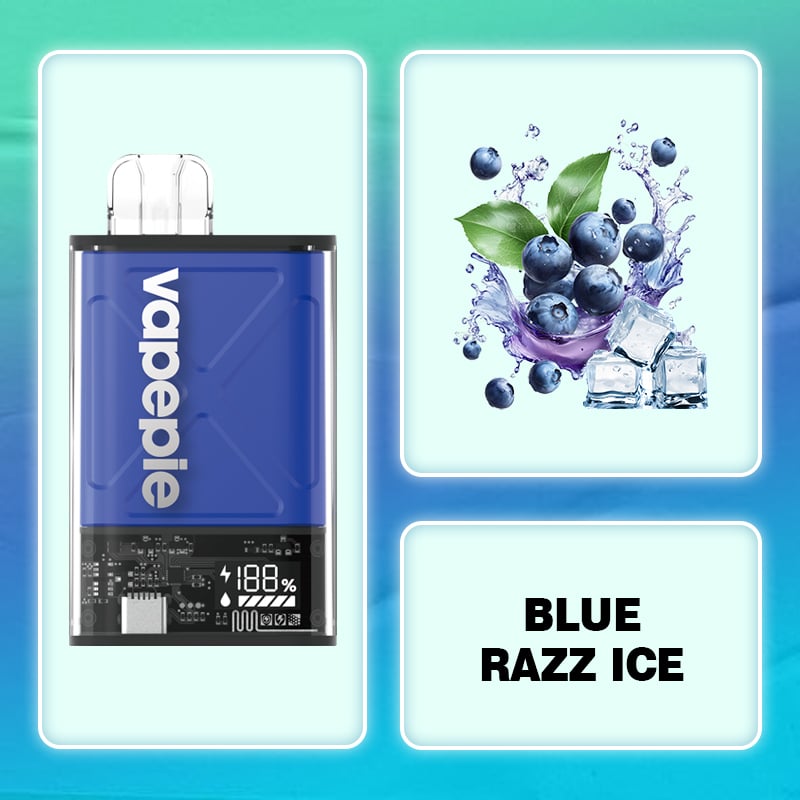 Blue Razz Ice&VAPEPIE Ultra 12000 PUFFS