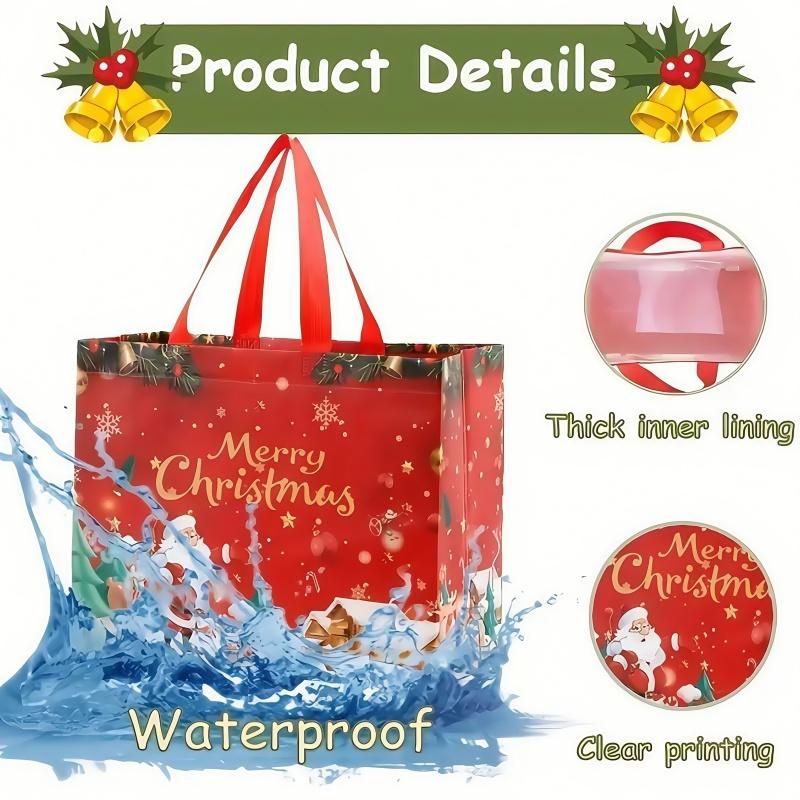 16PCS Christmas Gift Bags With Assorted Patterns