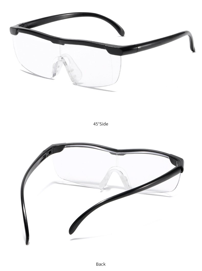 DUAL FOCUS READING GLASSES WITH SINGLE AND BIFOCAL LENS