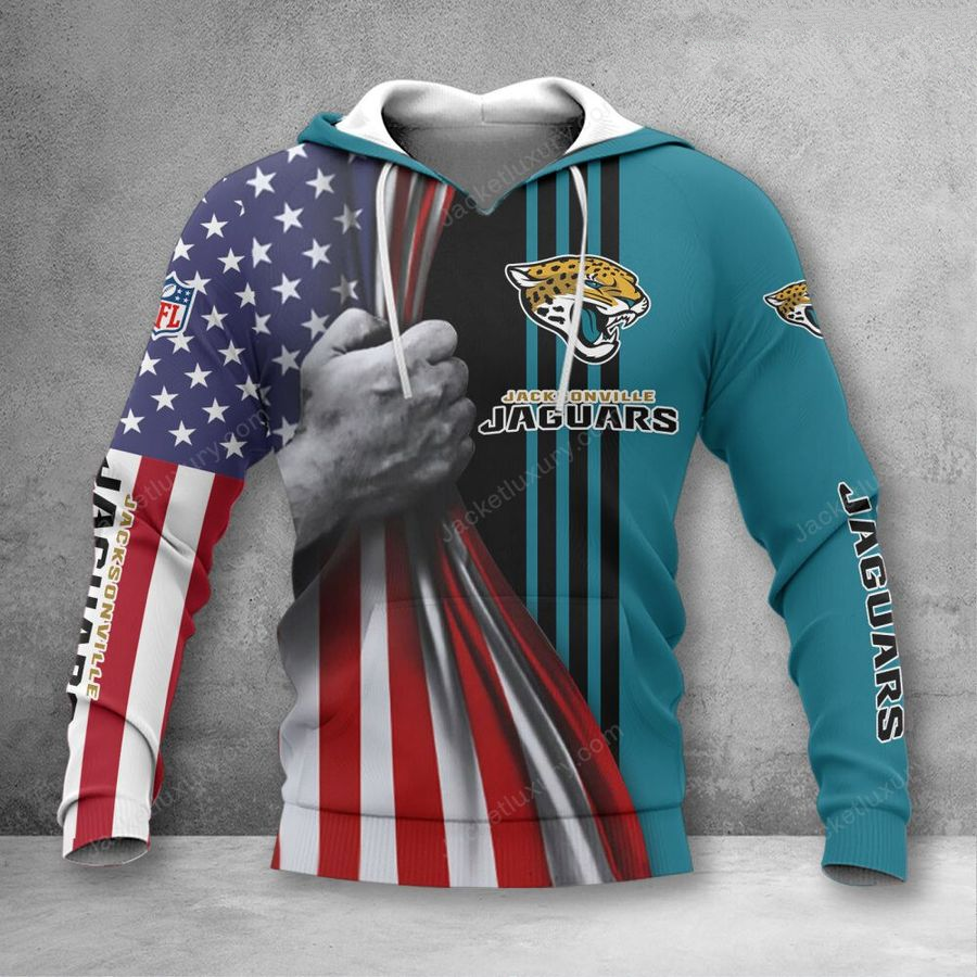 JACKSONVILLE JAGUARS 3D HOODIE SKULL0804