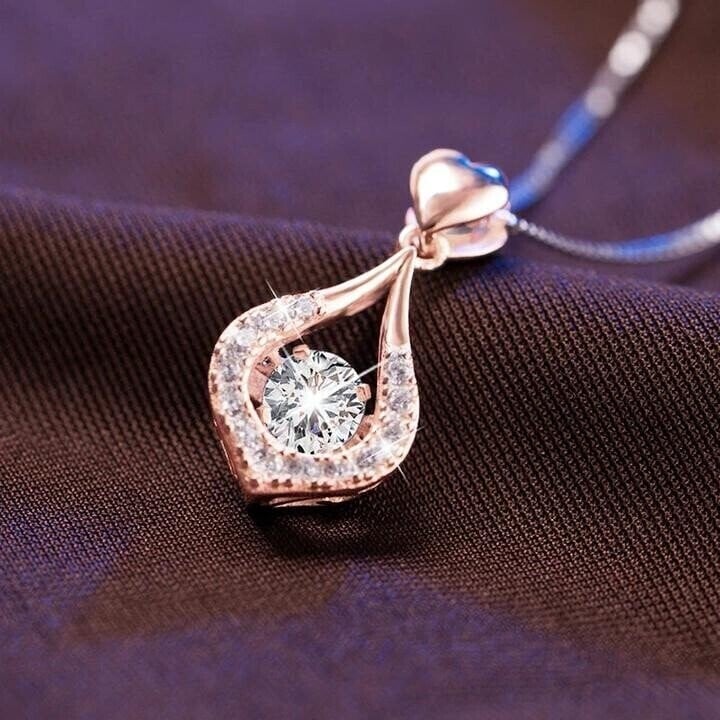 🎁Perfect Gift - Twinkling Heart Waterdrop Stone Necklace