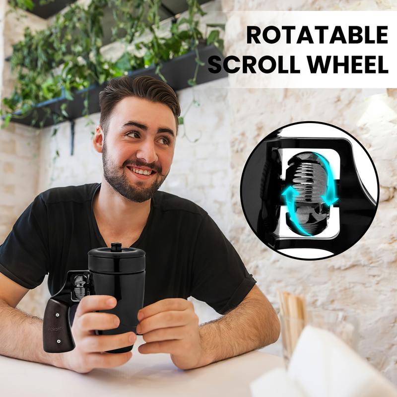 🔥LAST DAY 49% OFF - Gun Handle Coffee Mug with Rotatable Wooden Handle Gift Boxes