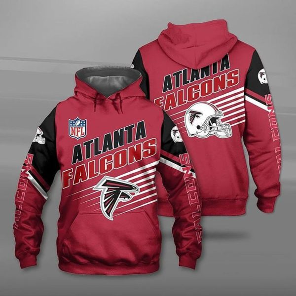 ATLANTA FALCONS 3D HOODIE SKULL 112