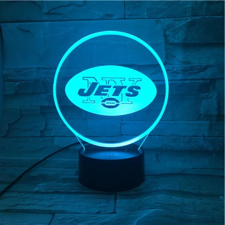 NEW YORK JETS 3D LED LIGHT LAMP