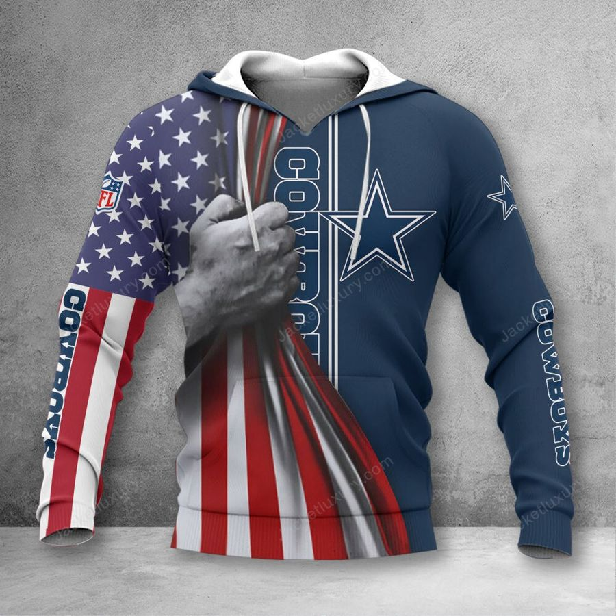 DALLAS COWBOYS 3D HOODIE SKULL0804