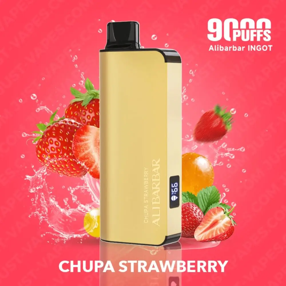 Chupa Chups Strawberry – Alibarbar INGOT 9000 Puffs