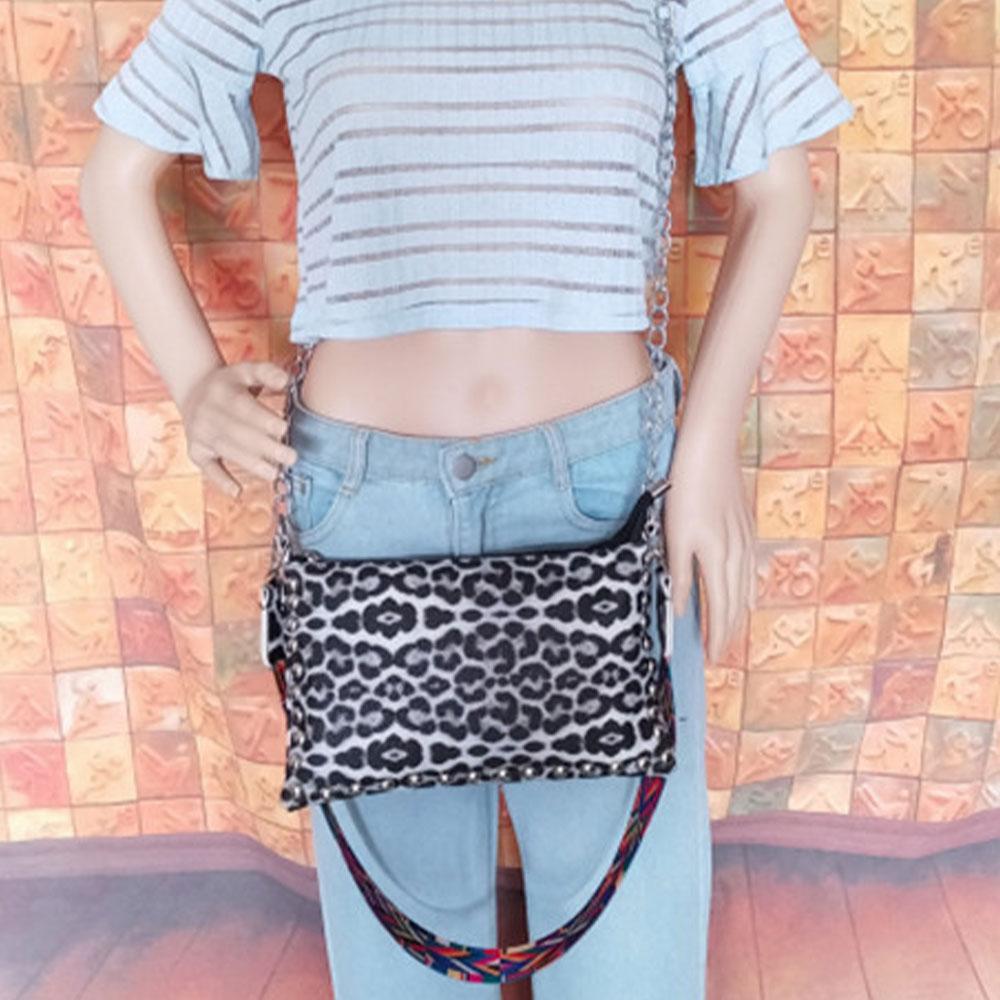 Higolot™ 2022 Summer New Ladies PU Leather Leopard Plaid Cross-Body Handbag