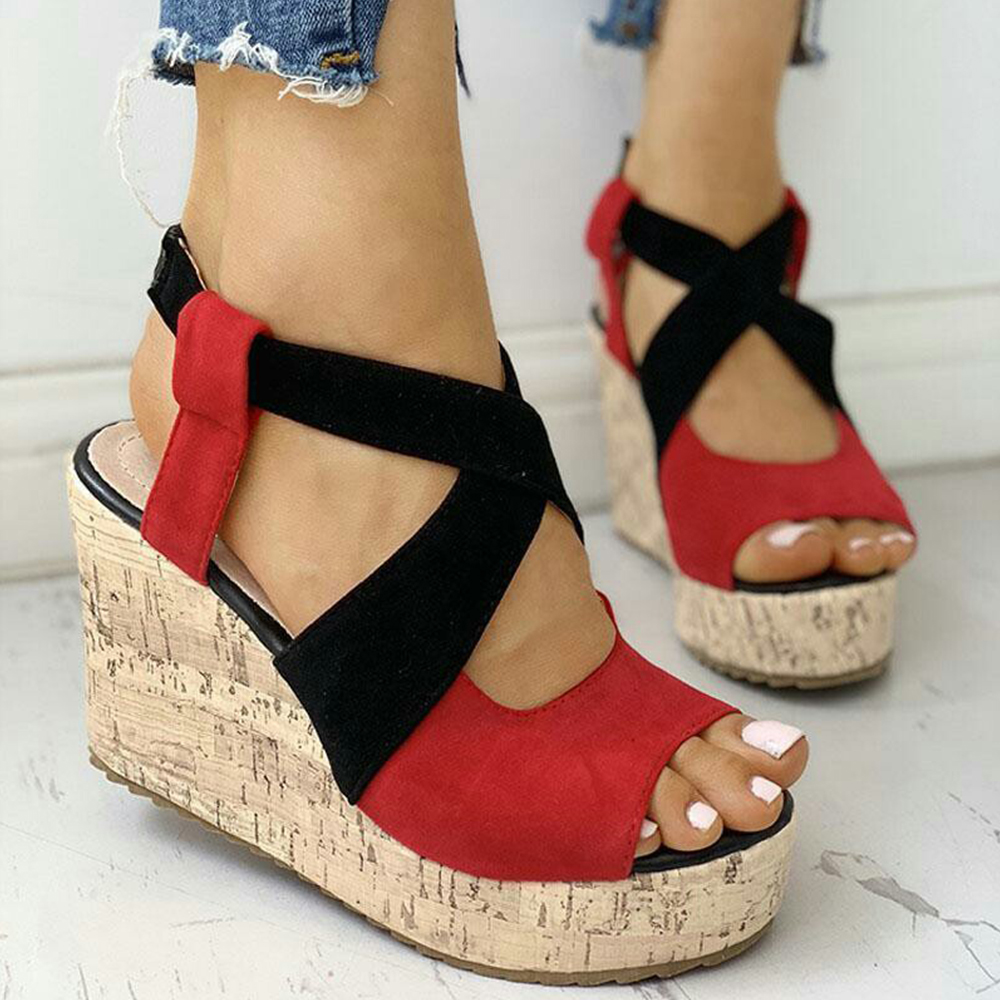 Castillotigo™ Sandalias con tiras cruzadas y boca de pez(envío gratis)