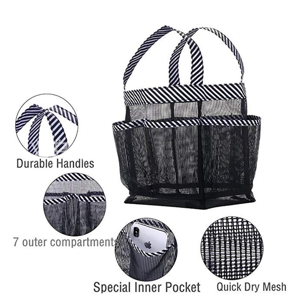 Higolot™ Mesh Shower Caddy Tote Bag Hanging Toiletry