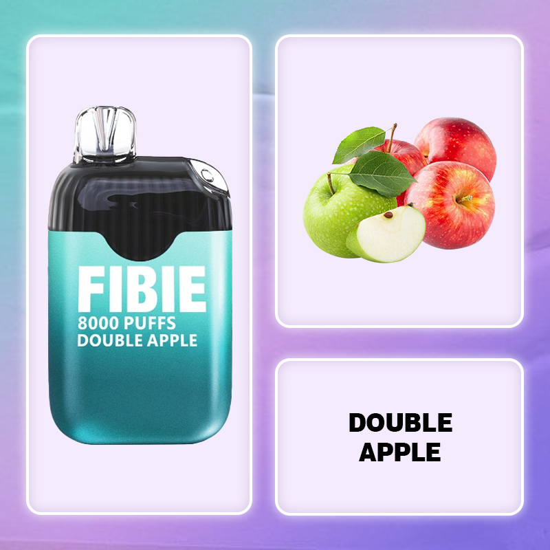 FIBIE 8000 Dual Flavors Disposable Vapor Wands(8000 PUFFS) - Double-Apple