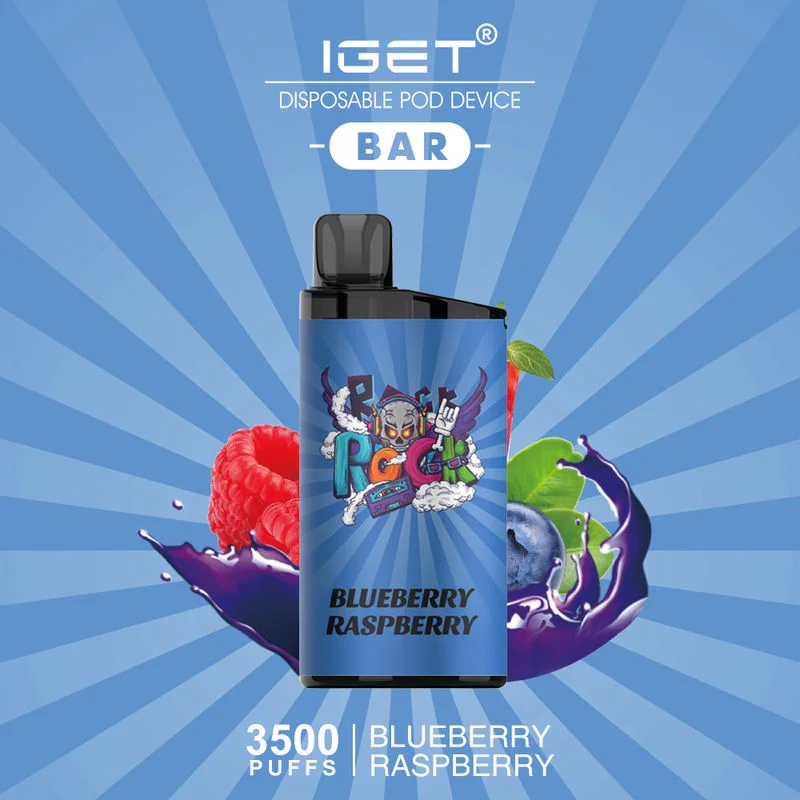 IGET Bar 3500 Puffs - Blueberry-Raspberry