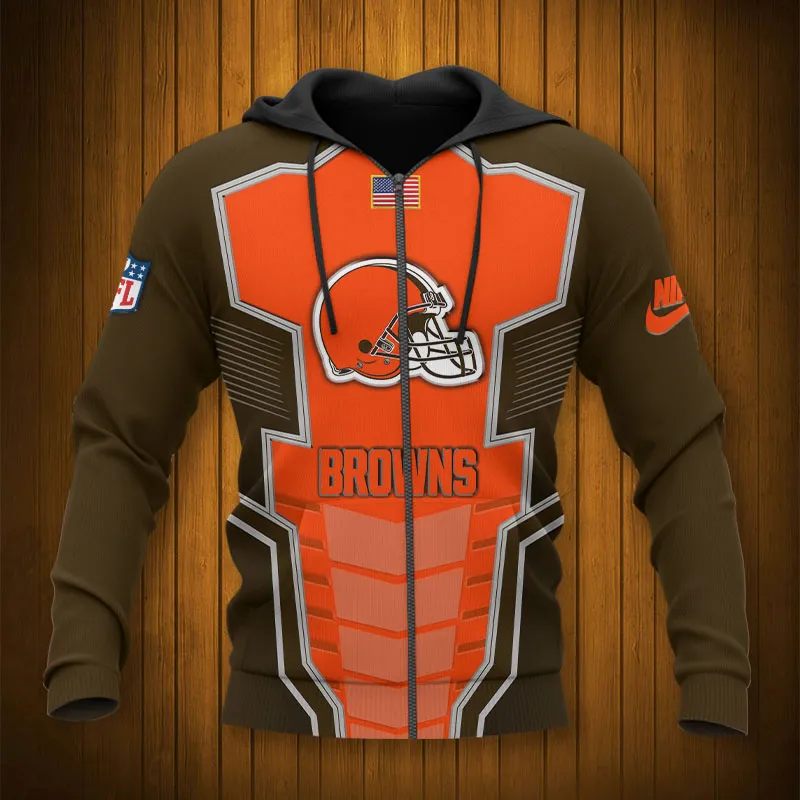 CLEVELAND BROWNS 3D HOODIE TTB4306