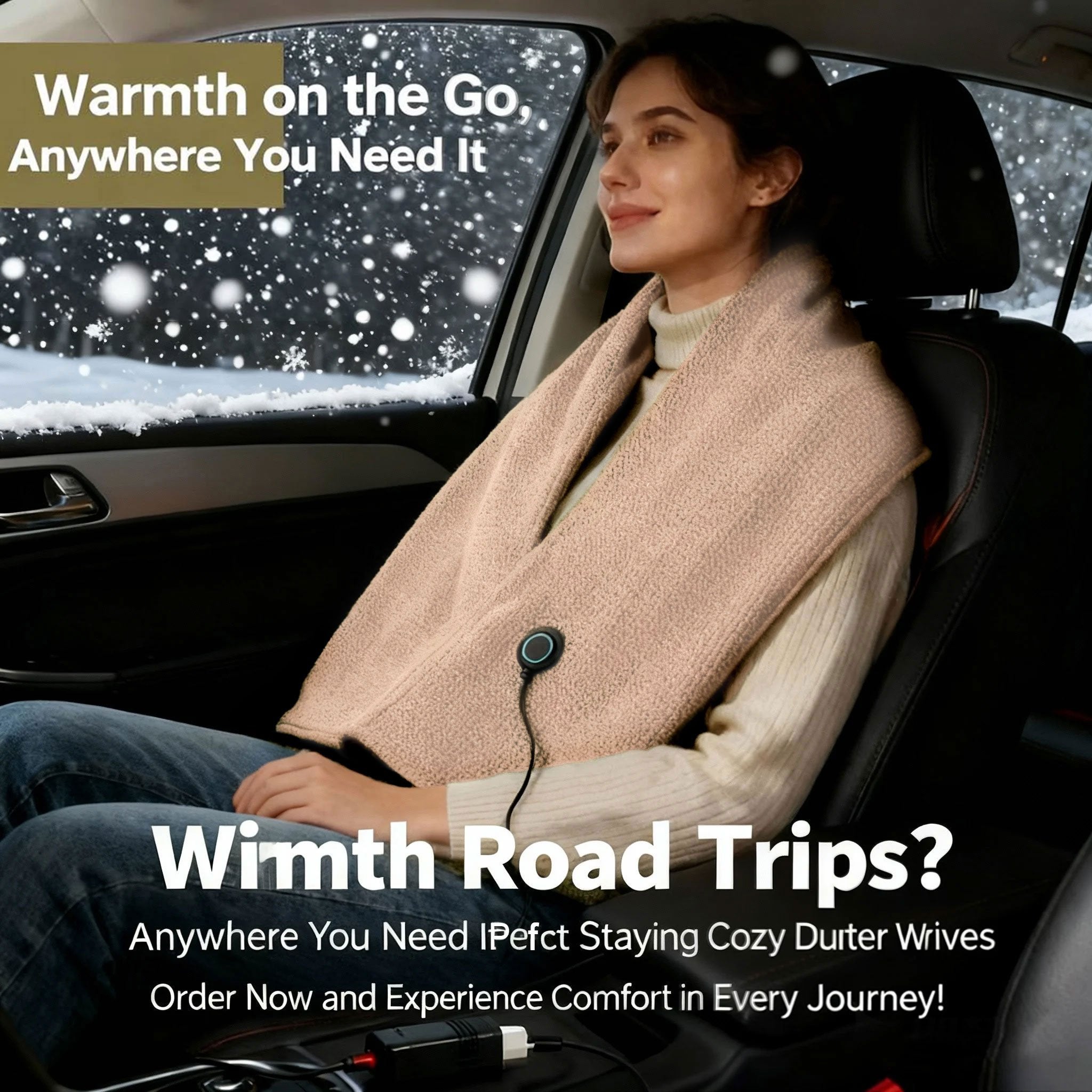 Portable Heated Shawl – Stay Warm Anywhere, Anytime
