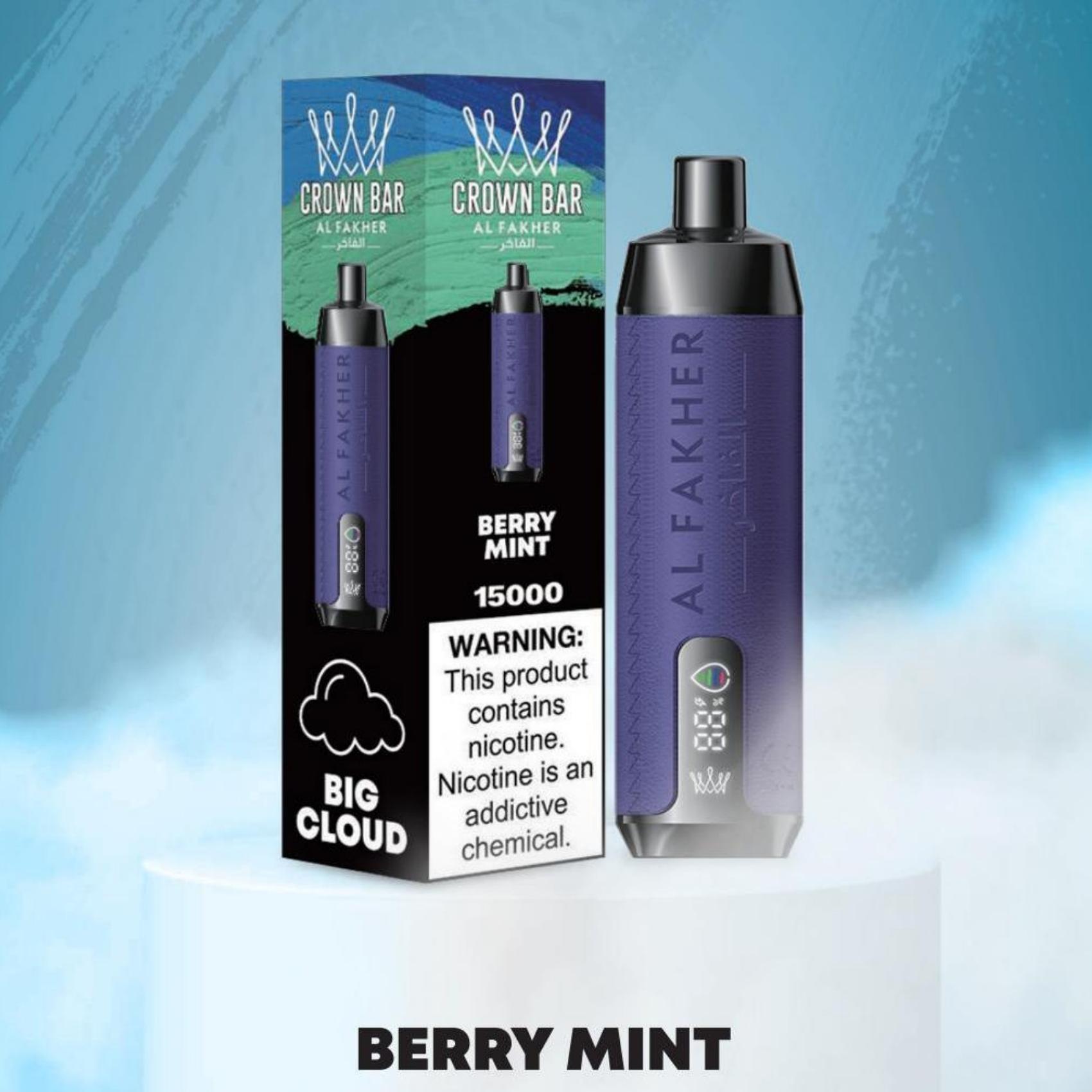 BERRY MINT & AL FAKHER 15000 Puffs with Integrated Hookah Soundwaves!