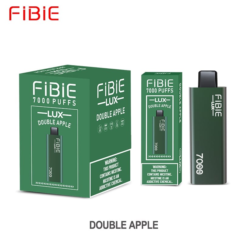 DOUBLE-APPLE -FIBIE 7000 Puffs (Brushed metal housing)