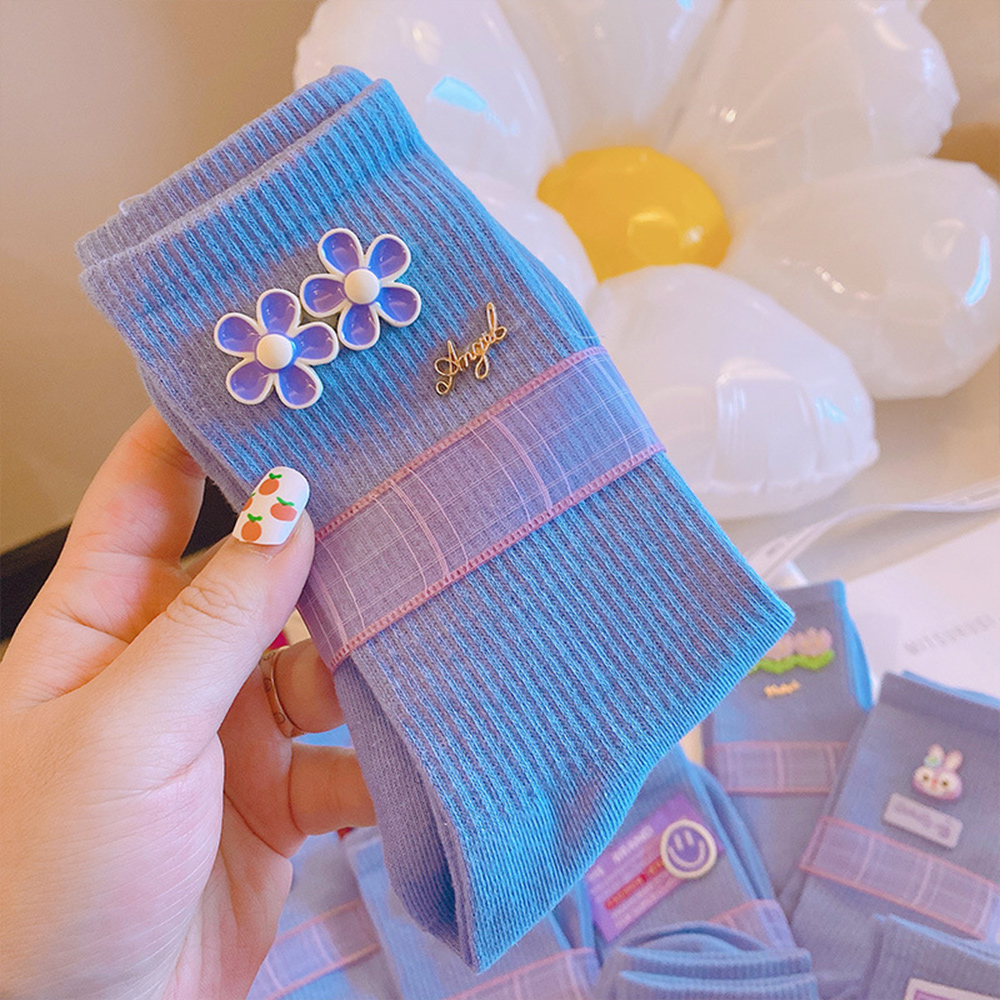 Higolot™  new periwinkle blue socks