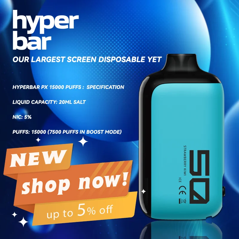 Hyperbar PX 15000 PUFFS - 10 Flavors (💘 In stock in Australia! )