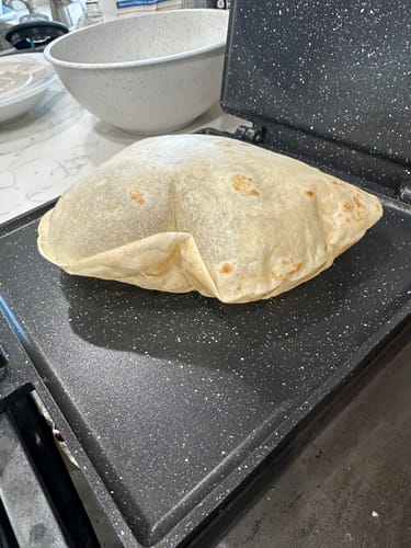 Presa Pan - Sartén antiadherente cuadrada de 10 pulgadas para cocinar tortillas