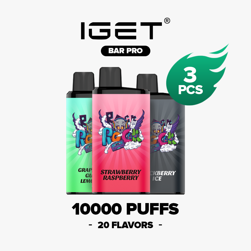 🎇Lowest Price Online for 3PCS-IGET Bar Pro 10000 PUFFS【Exclusive Australian Warehouse Deals】