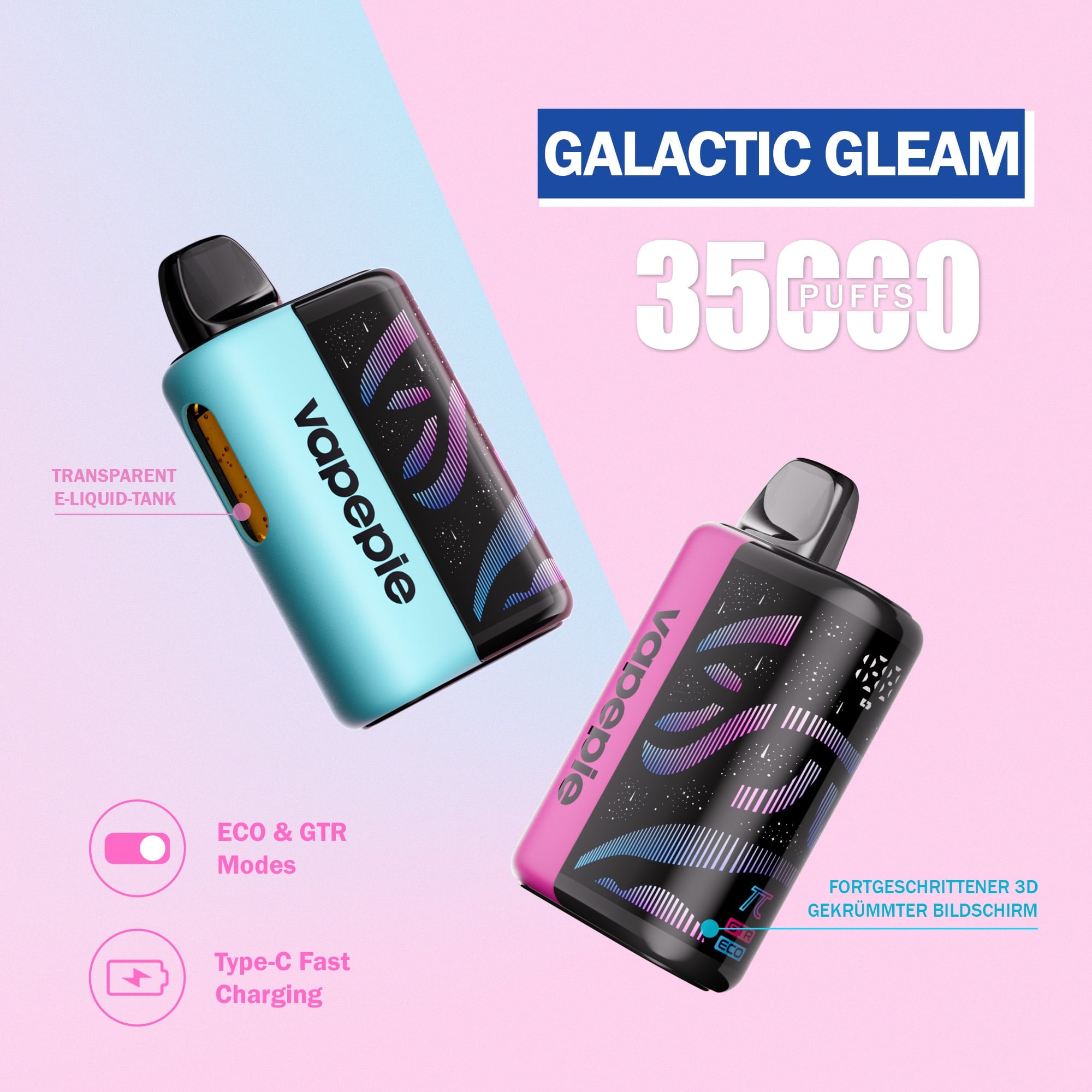 ✨Tech Flagship – VAPEPIE Galactic Gleam 35000