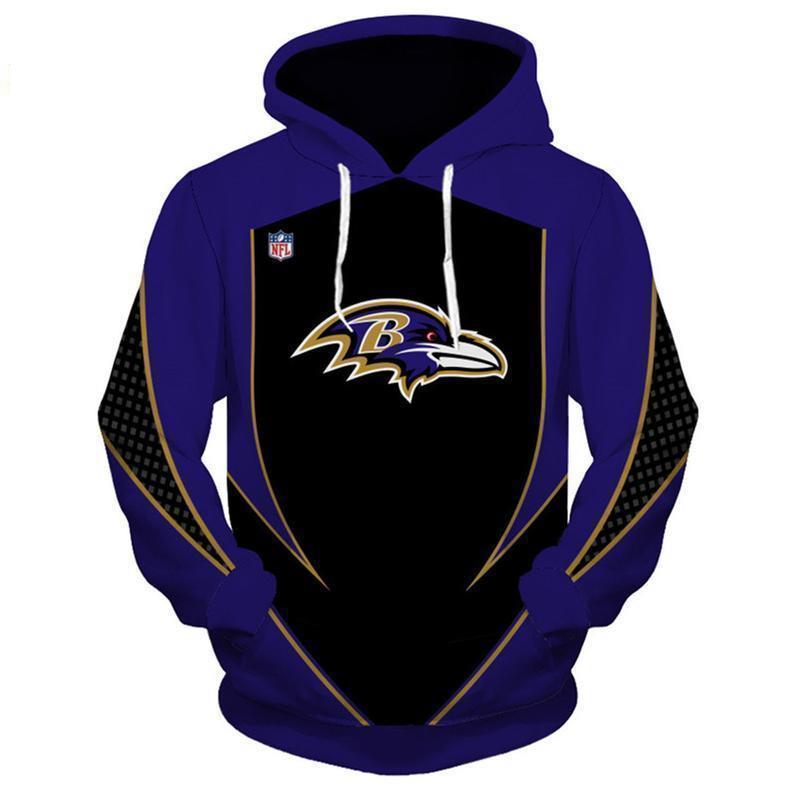 RAVENS 3D HOODIE DB