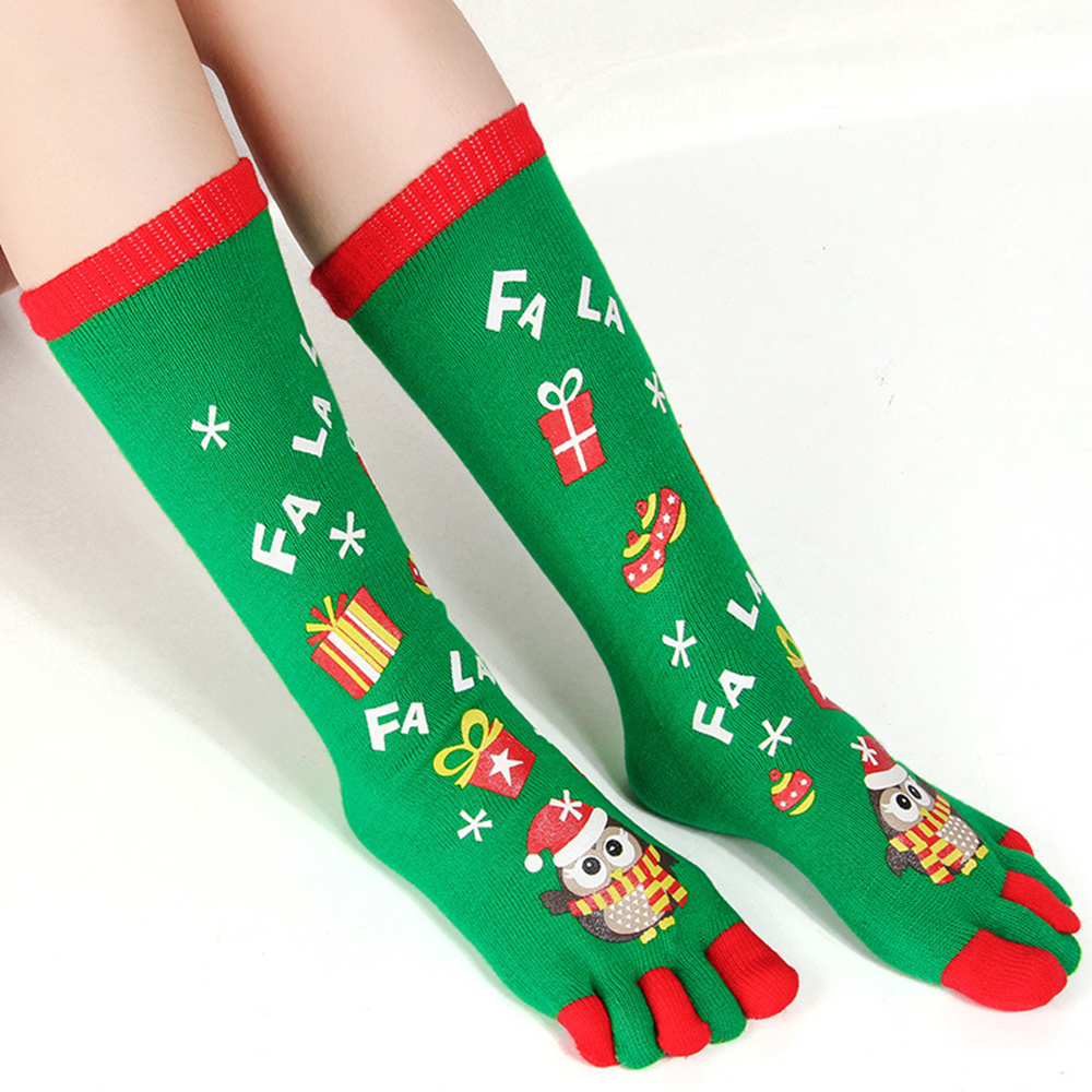 Castillotigo™ Warm Christmas Five Toe Calcetines