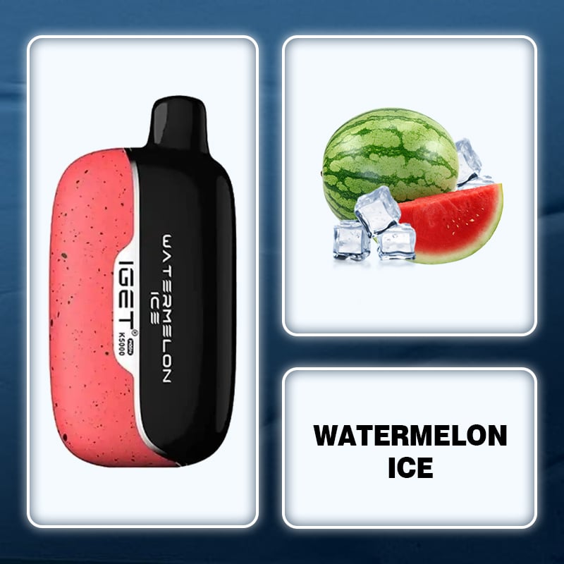 Watermelon-Ice & IGET Moon 5000 Puffs (⚡Delivery in 3-5 days)